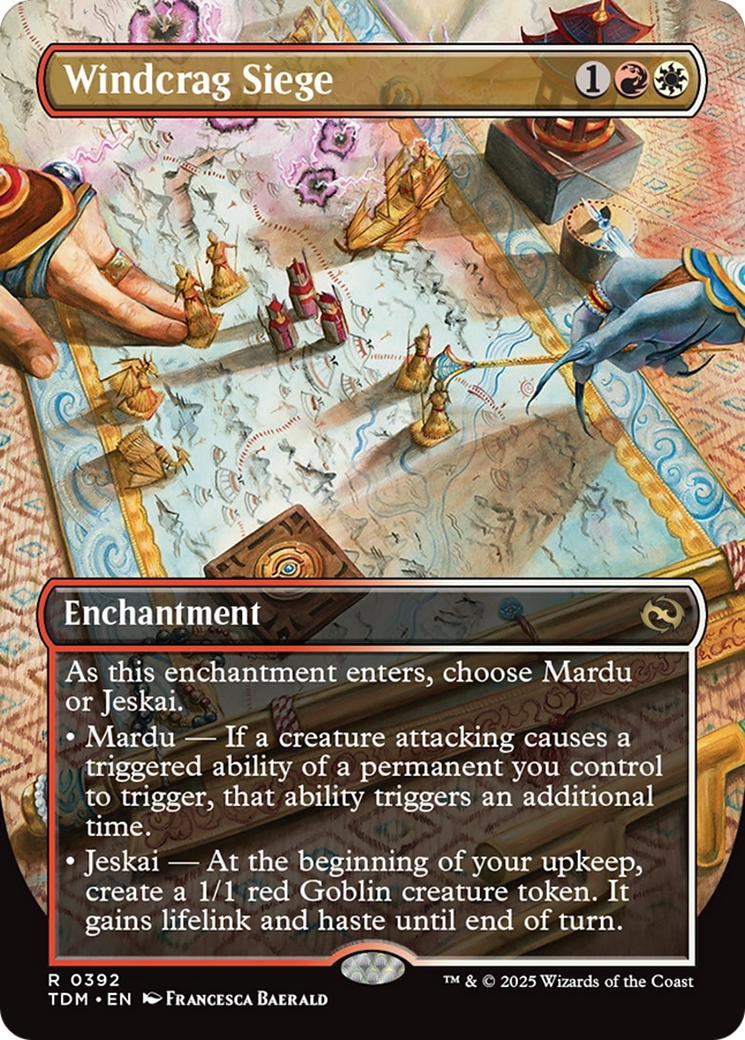 Windcrag Siege (Borderless) [Tarkir: Dragonstorm]