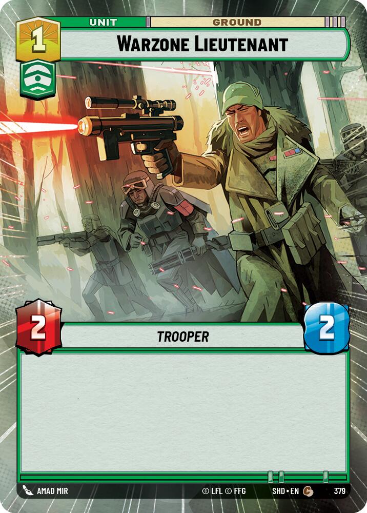 Warzone Lieutenant (379) (Hyperspace) (379) [Shadows of the Galaxy]