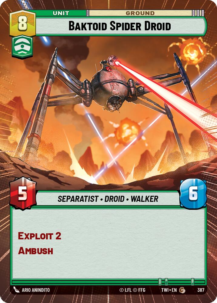 Baktoid Spider Droid (387) (Hyperspace) (387) [Twilight of the Republic]