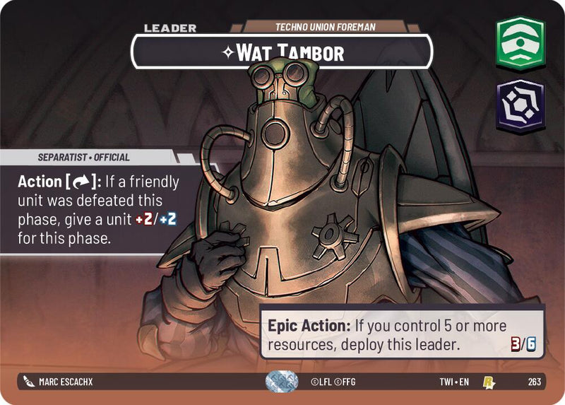 Wat Tambor - Techno Union Foreman (263) (Showcase) (263) [Twilight of the Republic]