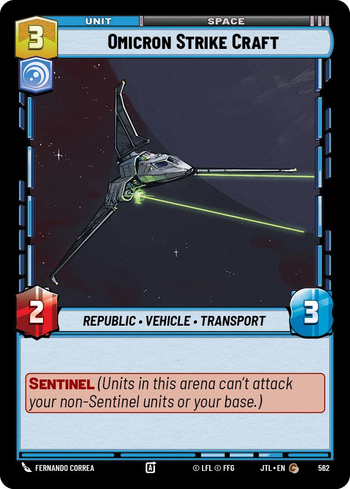 Omicron Strike Craft (562) (562) [Jump to Lightspeed]