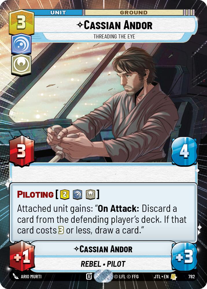 Cassian Andor - Threading the Eye (782) (Hyperspace Foil) (782) [Jump to Lightspeed]