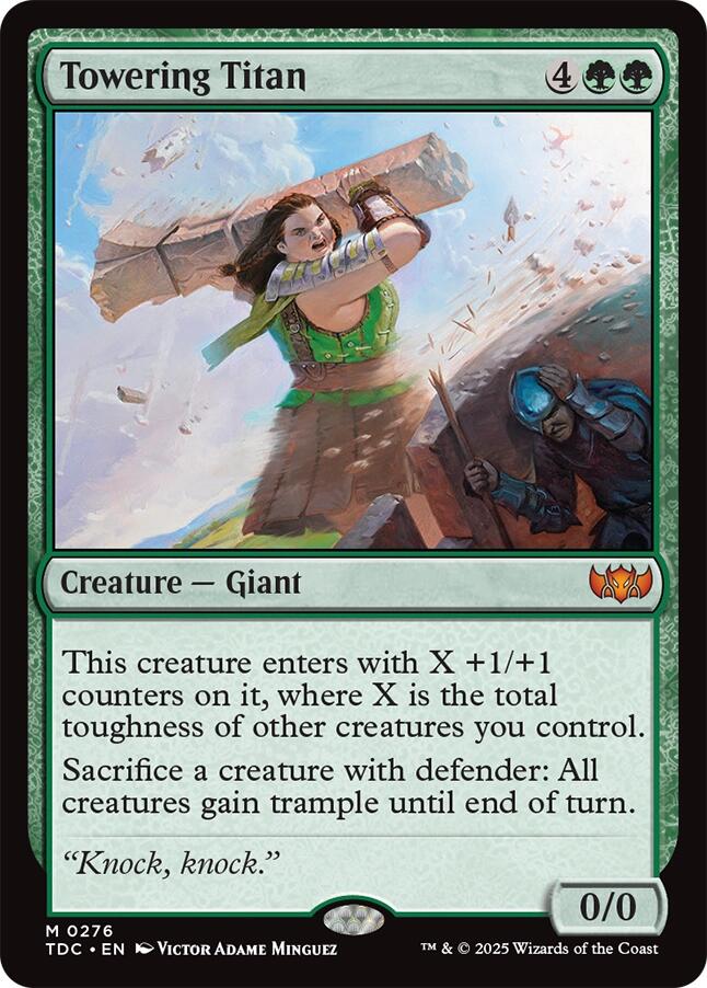 Towering Titan [Tarkir: Dragonstorm Commander]