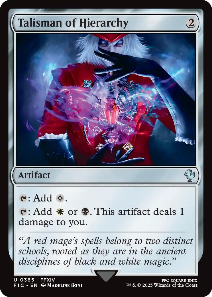 Talisman of Hierarchy (Surge Foil) [FINAL FANTASY Commander]