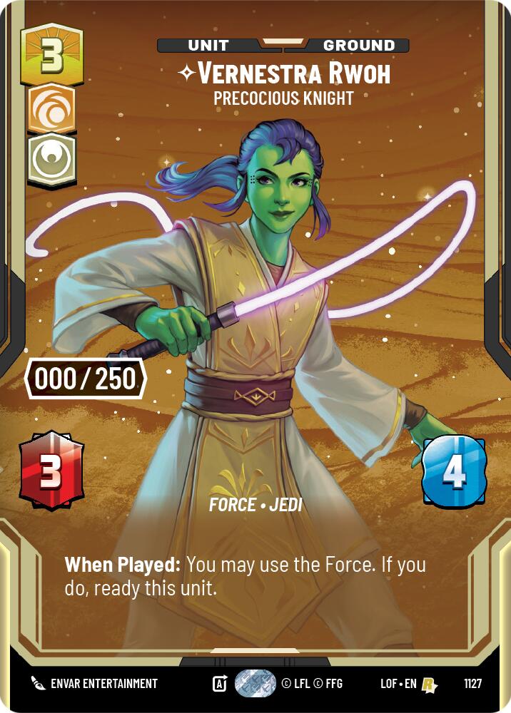 Vernestra Rwoh - Precocious Knight (1127) (Serialized) (1127) [Legends of the Force]