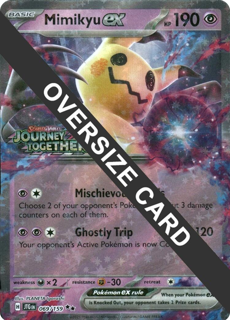 Mimikyu ex (069/159) (Journey Together Stamped) (Jumbo Card) [Miscellaneous Cards]