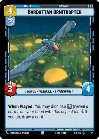 Bardottan Ornithopter (571) (Foil) (571) [Secrets of Power]