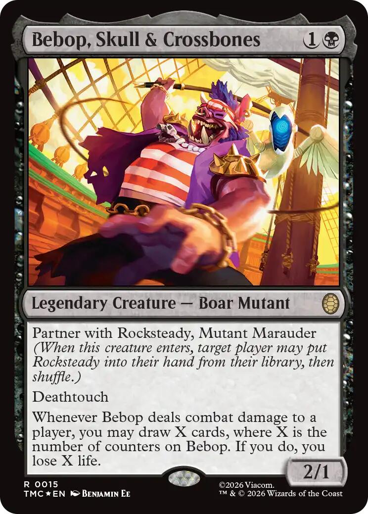 Bebop, Skull & Crossbones (Surge Foil) [Teenage Mutant Ninja Turtles Commander]