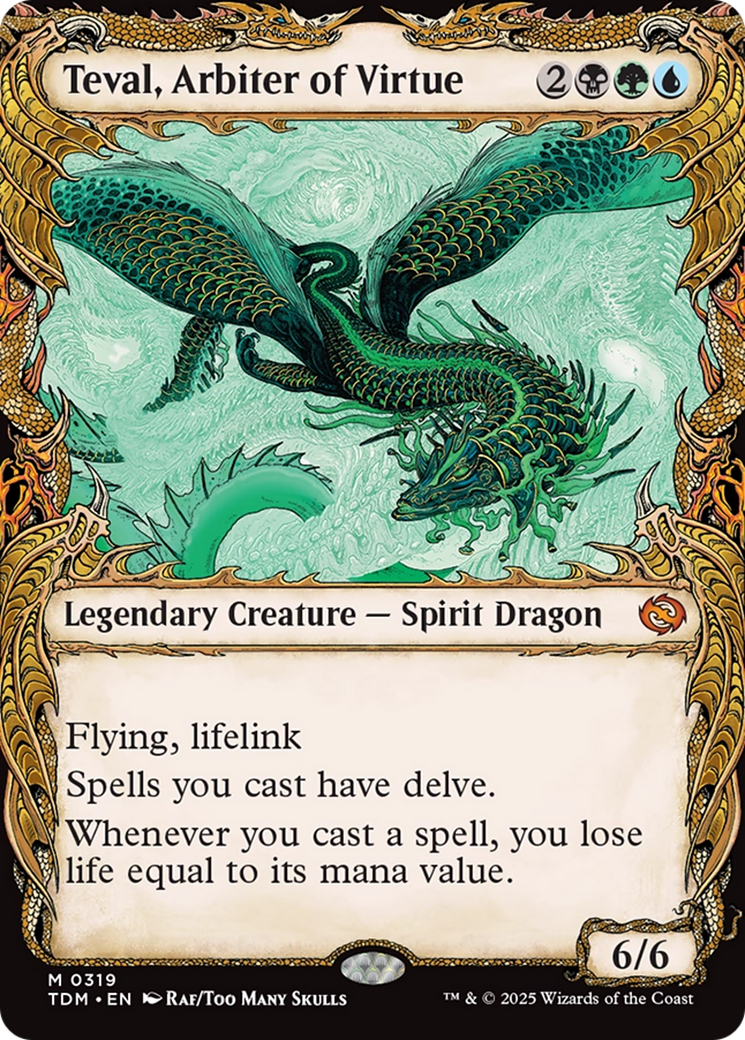Teval, Arbiter of Virtue (Showcase) [Tarkir: Dragonstorm]