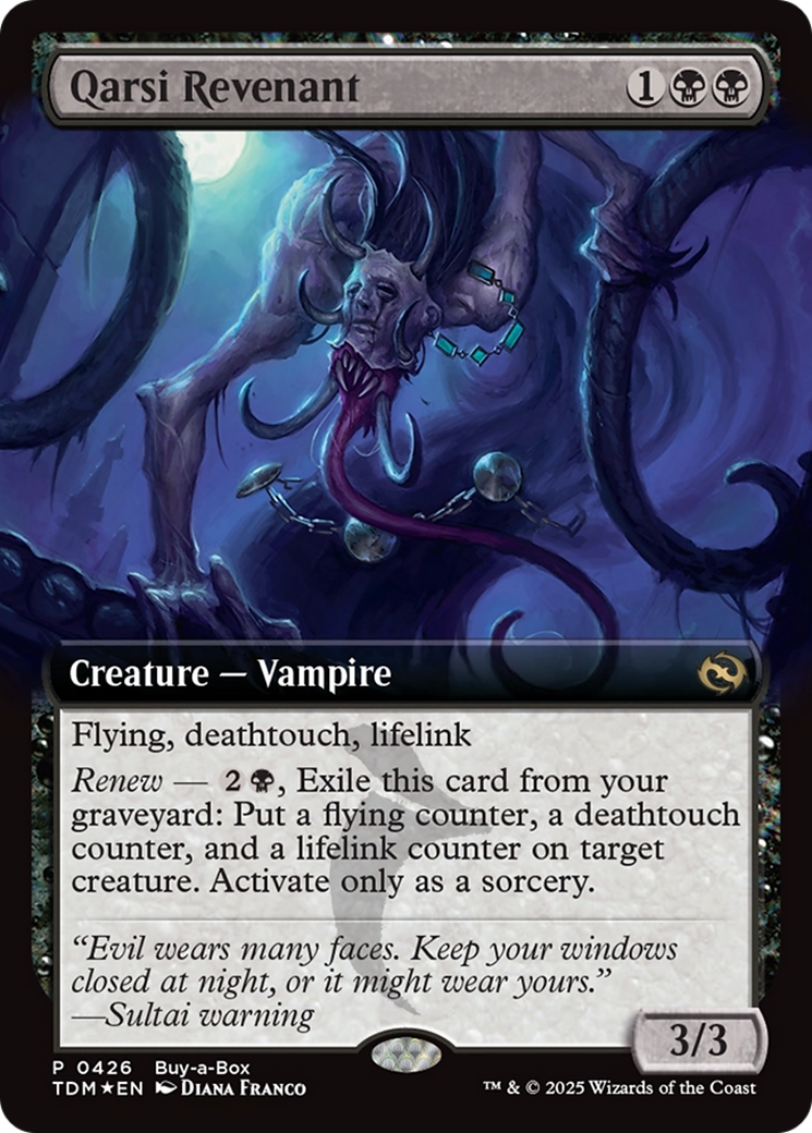 Qarsi Revenant (Extended Art) (Buy-A-Box) [Tarkir: Dragonstorm Promos]