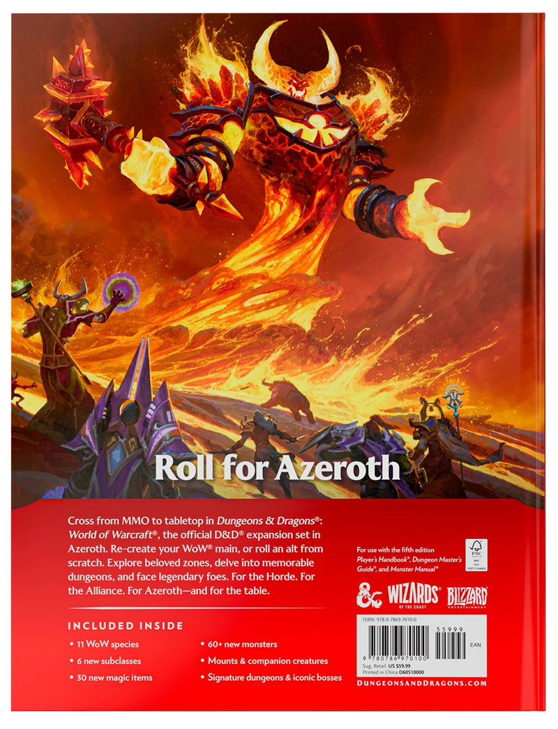 *PREORDER*  DND RPG WORLD OF WARCRAFT HC