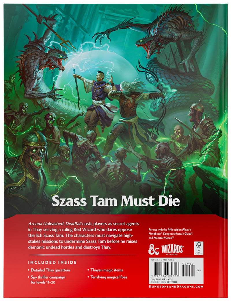 DND RPG ARCANA UNLEASHED DEADFALL HC