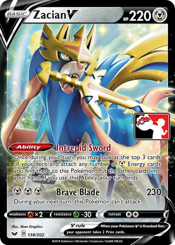 Zacian V (138/202) [Prize Pack Series One]