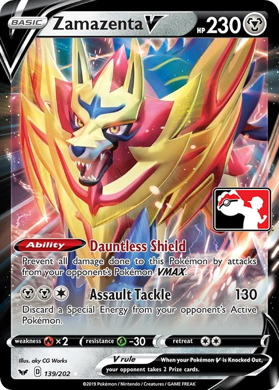 Zamazenta V (139/202) [Prize Pack Series One]