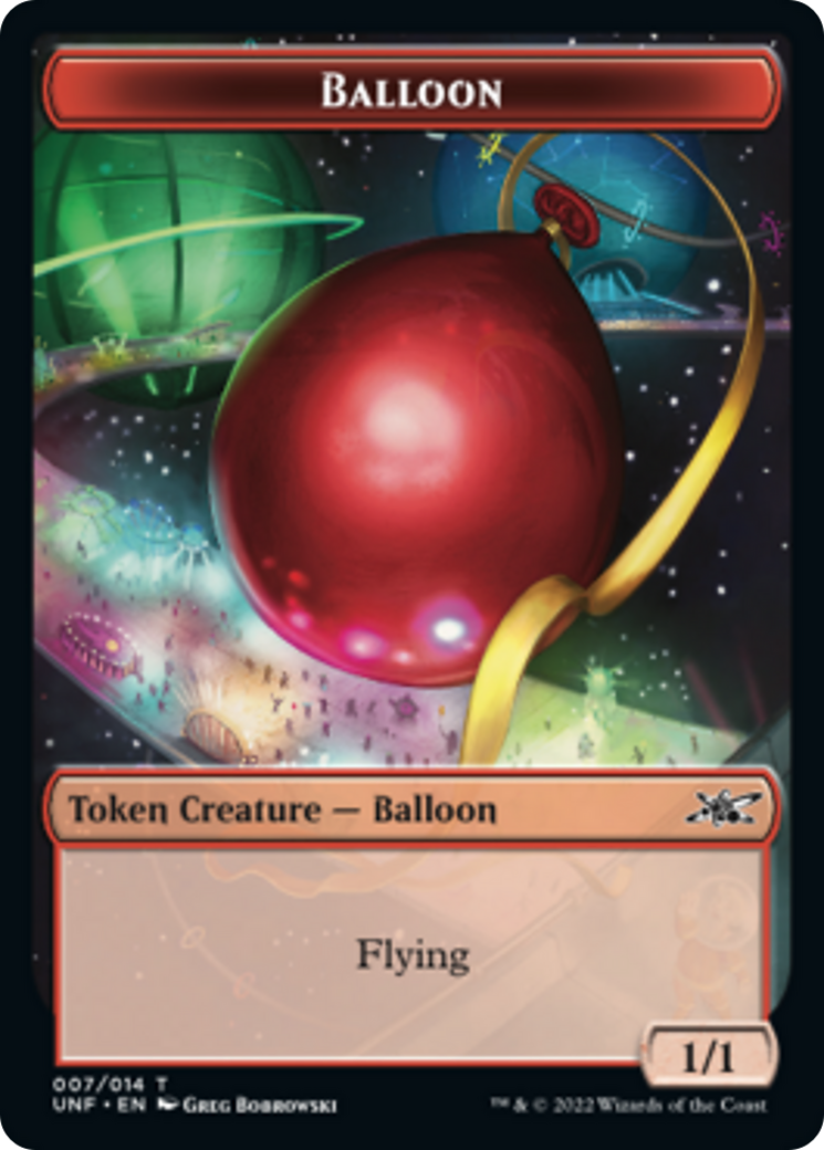 Zombie Employee // Balloon Double-Sided Token [Unfinity Tokens]