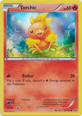 Torchic (25/160) (Sheen Holo) [XY: Primal Clash]