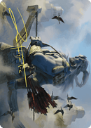 Skybeast Tracker Art Card (Gold-Stamped Signature) [Wilds of Eldraine Art Series]